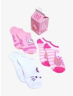 Top 10 ✔️ Hello Kitty Milk Carton No-Show 🧦 Socks 3 Pair ✨ -Hello Kitty Sales Shop 18503855 av2