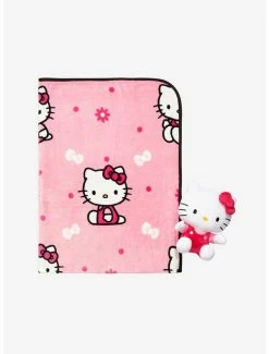 Hot Sale 🥰 Hello Kitty Plush & Throw Blanket Set 😀