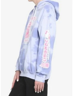 Best deal 🔔 Hello Kitty Strawberry Milk Lavender Tie-Dye 👧 Girls Hoodie 👍 -Hello Kitty Sales Shop 18602280 av3