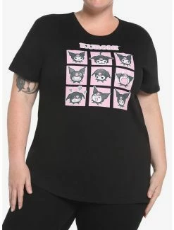 Best Sale ๐งจ Kuromi Emotions Boyfriend Fit ๐ง Girls T-Shirt Plus Size ๐ฏ