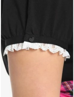 Coupon 🛒 Kuromi Lace Collared 👧 Girls Top Plus Size 🥰 -Hello Kitty Sales Shop 18636170 av4