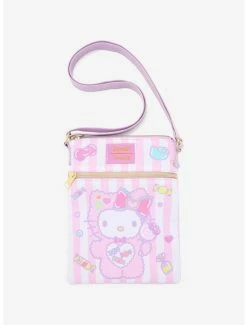 Best deal 🤩 Loungefly Hello Kitty 🍬 Candy Monster Passport Crossbody Bag ❤️