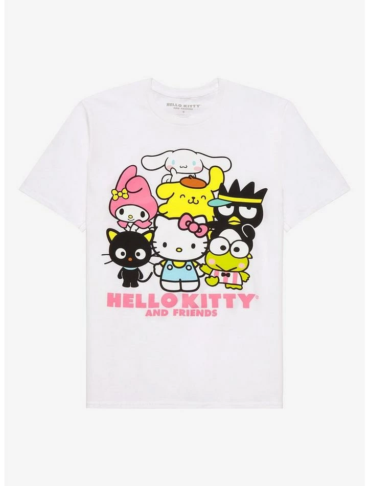 Flash Sale ✨ Hello Kitty And Friends Group Boyfriend Fit 👧 Girls T-Shirt Plus Size 😍 1 Flash Sale ✨ Hello Kitty And Friends Group Boyfriend Fit 👧 Girls T-Shirt Plus Size 😍