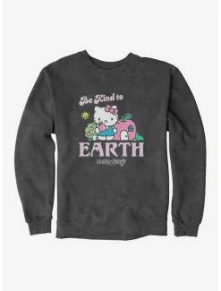 Budget 👍 Hello Kitty Be Kind To The Earth Sweatshirt 🎉 -Hello Kitty Sales Shop 18921540 hi