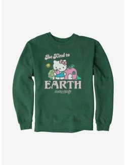 Budget 👍 Hello Kitty Be Kind To The Earth Sweatshirt 🎉 -Hello Kitty Sales Shop 18921547 hi