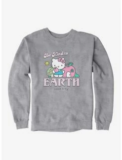 Budget 👍 Hello Kitty Be Kind To The Earth Sweatshirt 🎉 -Hello Kitty Sales Shop 18921554 hi