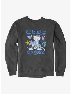 New 🎉 Hello Kitty Be Kind To The Seas Sweatshirt 🎁 -Hello Kitty Sales Shop 18921596 hi