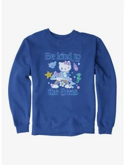 New 🎉 Hello Kitty Be Kind To The Seas Sweatshirt 🎁 -Hello Kitty Sales Shop 18921638 hi
