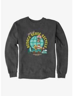 New 🛒 Hello Kitty & Friends Earth Day Reduce, Reuse, Recycle Sweatshirt 🤩 -Hello Kitty Sales Shop 18921652 hi