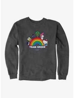 Coupon 😀 Hello Kitty & Friends Earth Day Team Green Sweatshirt 🎁 -Hello Kitty Sales Shop 18921708 hi
