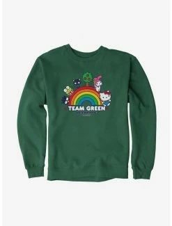 Coupon 😀 Hello Kitty & Friends Earth Day Team Green Sweatshirt 🎁 -Hello Kitty Sales Shop 18921715 hi