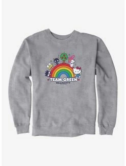 Coupon 😀 Hello Kitty & Friends Earth Day Team Green Sweatshirt 🎁 -Hello Kitty Sales Shop 18921722 hi