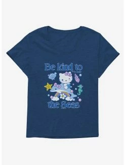 Buy 🧨 Hello Kitty Be Kind To The Seas 👧 Girls T-Shirt Plus Size 🎉