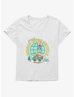 Budget 👏 Hello Kitty & Friends Earth Day Reduce, Reuse, Recycle 👧 Girls T-Shirt Plus Size 😀 -Hello Kitty Sales Shop 18922144 hi