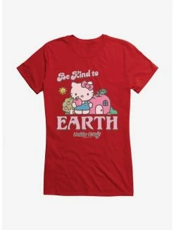 Brand new ✔️ Hello Kitty Be Kind To The Earth 👧 Girls T-Shirt ✨ -Hello Kitty Sales Shop 18922227 hi