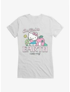 Brand new ✔️ Hello Kitty Be Kind To The Earth 👧 Girls T-Shirt ✨ -Hello Kitty Sales Shop 18922241 hi