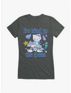 Budget 🧨 Hello Kitty Be Kind To The Seas 👧 Girls T-Shirt ❤️ -Hello Kitty Sales Shop 18922255 hi