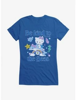 Budget 🧨 Hello Kitty Be Kind To The Seas 👧 Girls T-Shirt ❤️ -Hello Kitty Sales Shop 18922290 hi
