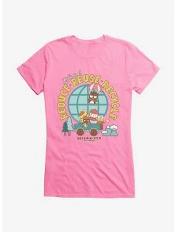 Promo ⭐ Hello Kitty & Friends Earth Day Reduce, Reuse, Recycle 👧 Girls T-Shirt 🌟 -Hello Kitty Sales Shop 18922318 hi