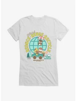 Promo ⭐ Hello Kitty & Friends Earth Day Reduce, Reuse, Recycle 👧 Girls T-Shirt 🌟 -Hello Kitty Sales Shop 18922353 hi