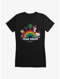 Discount 💯 Hello Kitty & Friends Earth Day Team Green 👧 Girls T-Shirt 😉 -Hello Kitty Sales Shop 18922360 hi
