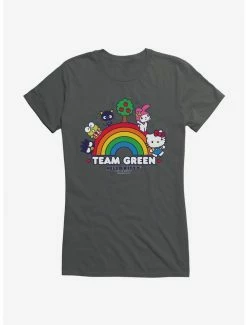Discount 💯 Hello Kitty & Friends Earth Day Team Green 👧 Girls T-Shirt 😉 -Hello Kitty Sales Shop 18922367 hi