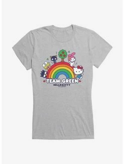 Discount 💯 Hello Kitty & Friends Earth Day Team Green 👧 Girls T-Shirt 😉