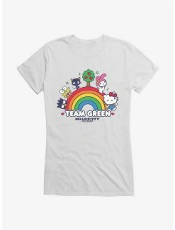 Discount 💯 Hello Kitty & Friends Earth Day Team Green 👧 Girls T-Shirt 😉 -Hello Kitty Sales Shop 18922409 hi