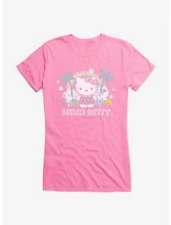 Cheap ⌛ Hello Kitty Kawaii Vacation Bubble Dreams 👧 Girls T-Shirt ⌛