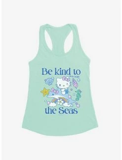 Best Sale 😉 Hello Kitty Be Kind To The Seas 👧 Girls Tank ✨ -Hello Kitty Sales Shop 18922570 hi