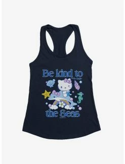 Best Sale 😉 Hello Kitty Be Kind To The Seas 👧 Girls Tank ✨ -Hello Kitty Sales Shop 18922577 hi