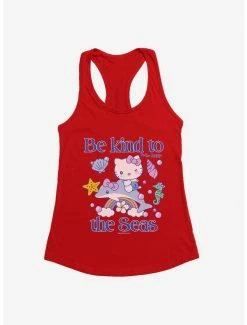 Best Sale 😉 Hello Kitty Be Kind To The Seas 👧 Girls Tank ✨ -Hello Kitty Sales Shop 18922584 hi