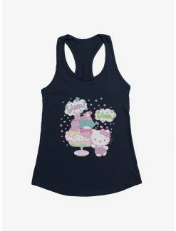 Cheap ⭐ Hello Kitty Kawaii Vacation Dessert Time 👧 Girls Tank ⌛ -Hello Kitty Sales Shop 18922766 hi