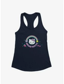 Buy 💯 Hello Kitty Kawaii Vacation Rainbow Logo 👧 Girls Tank 🔥 -Hello Kitty Sales Shop 18923186 hi