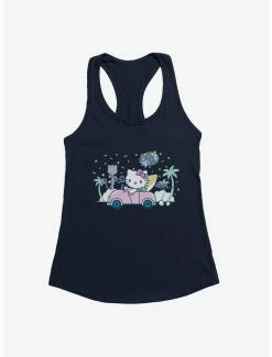 Top 10 👏 Hello Kitty Kawaii Vacation Retro Let's Go 👧 Girls Tank 🎁