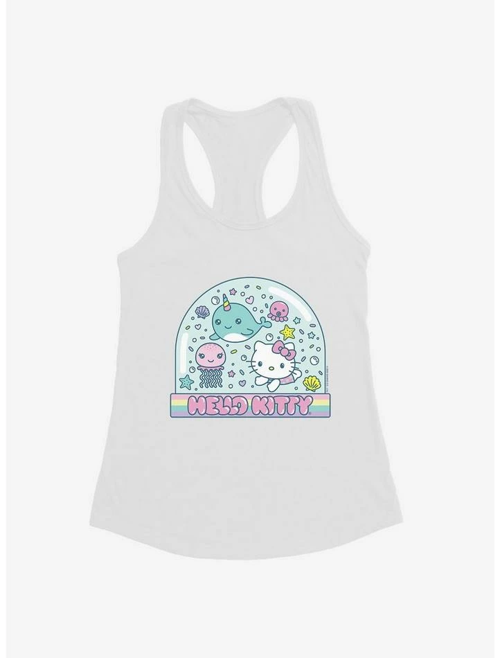 Cheap ⭐ Hello Kitty Kawaii Vacation Snow Globe 👧 Girls Tank 🤩 3 Cheap ⭐ Hello Kitty Kawaii Vacation Snow Globe 👧 Girls Tank 🤩 - Image 3