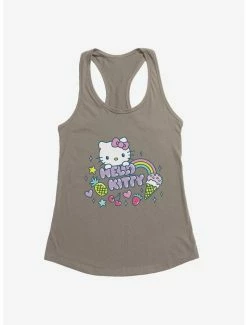 Coupon 😀 Hello Kitty Kawaii Vacation Sparkle Icon 👧 Girls Tank 🔥 -Hello Kitty Sales Shop 18923438 hi