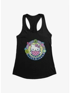 Deals 🛒 Hello Kitty Kawaii Vacation Watermelon Icon 👧 Girls Tank 🥰 -Hello Kitty Sales Shop 18923522 hi