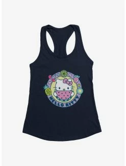 Deals 🛒 Hello Kitty Kawaii Vacation Watermelon Icon 👧 Girls Tank 🥰 -Hello Kitty Sales Shop 18923536 hi