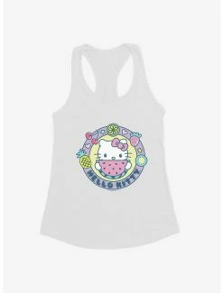 Deals 🛒 Hello Kitty Kawaii Vacation Watermelon Icon 👧 Girls Tank 🥰 -Hello Kitty Sales Shop 18923550 hi