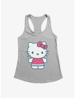 Best Pirce 🛒 Hello Kitty Kawaii Vacation Watermelon Outfit 👧 Girls Tank 🤩 -Hello Kitty Sales Shop 18923564 hi