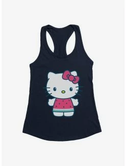 Best Pirce 🛒 Hello Kitty Kawaii Vacation Watermelon Outfit 👧 Girls Tank 🤩 -Hello Kitty Sales Shop 18923571 hi