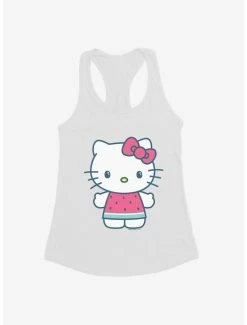 Best Pirce 🛒 Hello Kitty Kawaii Vacation Watermelon Outfit 👧 Girls Tank 🤩 -Hello Kitty Sales Shop 18923585 hi