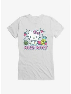 Top 10 🤩 Hello Kitty Kawaii Vacation Fruity Icon 👧 Girls T-Shirt 👏 -Hello Kitty Sales Shop 18923777 hi