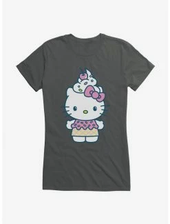Hot Sale 🤩 Hello Kitty Kawaii Vacation Ice Cream Outfit 👧 Girls T-Shirt 🌟