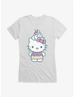 Hot Sale 🤩 Hello Kitty Kawaii Vacation Ice Cream Outfit 👧 Girls T-Shirt 🌟 -Hello Kitty Sales Shop 18923819 hi