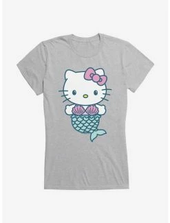 Hot Sale 😍 Hello Kitty Kawaii Vacation Mermaid Outfit 👧 Girls T-Shirt 🥰