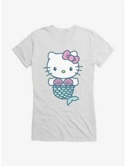 Hot Sale 😍 Hello Kitty Kawaii Vacation Mermaid Outfit 👧 Girls T-Shirt 🥰 -Hello Kitty Sales Shop 18923861 hi