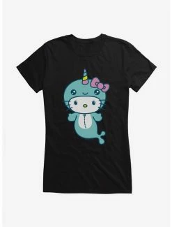 Outlet 💯 Hello Kitty Kawaii Vacation Narwhal Outfit 👧 Girls T-Shirt ✨ -Hello Kitty Sales Shop 18923952 hi