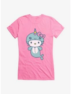 Outlet 💯 Hello Kitty Kawaii Vacation Narwhal Outfit 👧 Girls T-Shirt ✨ -Hello Kitty Sales Shop 18923966 hi